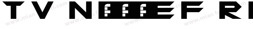 TV NordEF Regular Co字体转换